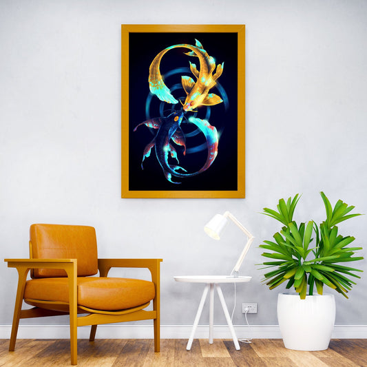 Dance of Duality Asian Style Poster | Wall Art for Home & Office | High-Quality Print - High-Quality Visual Display