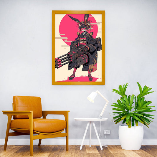 Dark Cyborg Geisha Asian Style Poster | Wall Art for Home & Office | High-Quality Print - High-Quality Visual Display