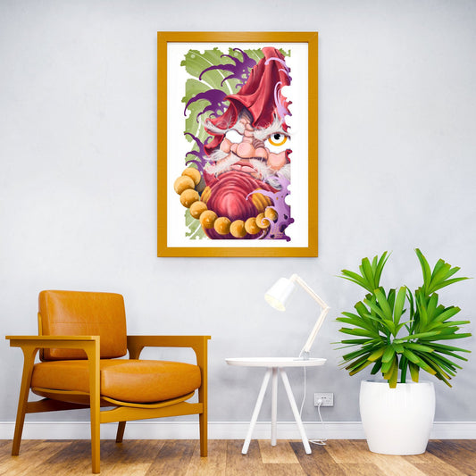 Daruma Doll Asian Style Poster | Wall Art for Home & Office | High-Quality Print - High-Quality Visual Display