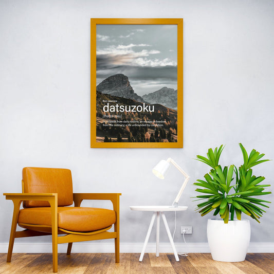 Datsuzoku meaning Asian Style Poster | Wall Art for Home & Office | High-Quality Print - High-Quality Visual Display