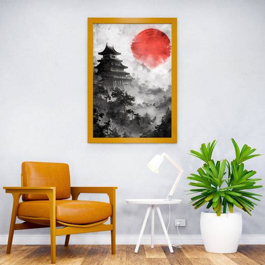 Dawn at Edo Castle Asian Style Poster | Wall Art for Home & Office | High-Quality Print - High-Quality Visual Display