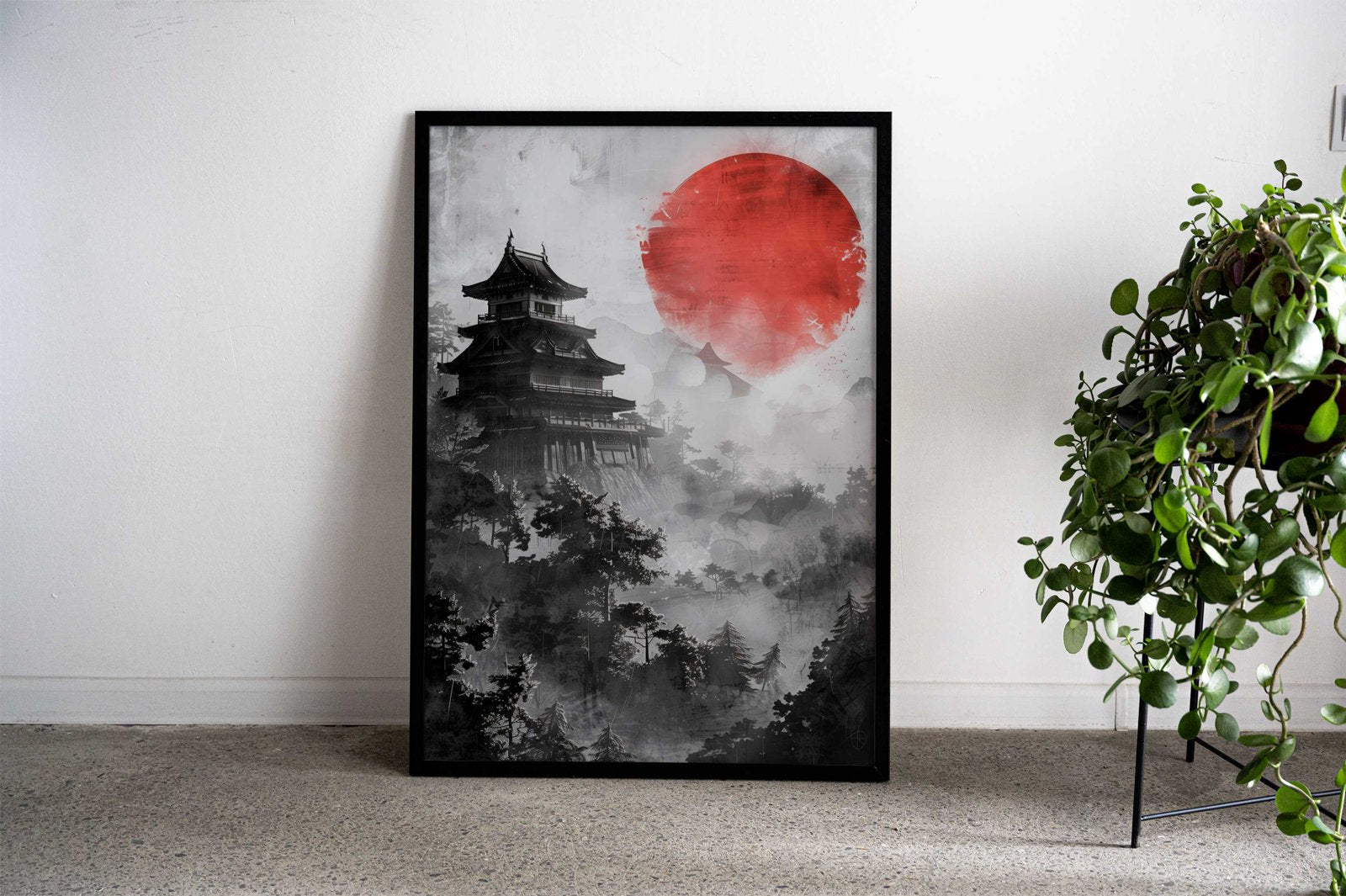 Dawn at Edo Castle Asian Style Poster | Wall Art for Home & Office | High-Quality Print - High-Quality Visual Display