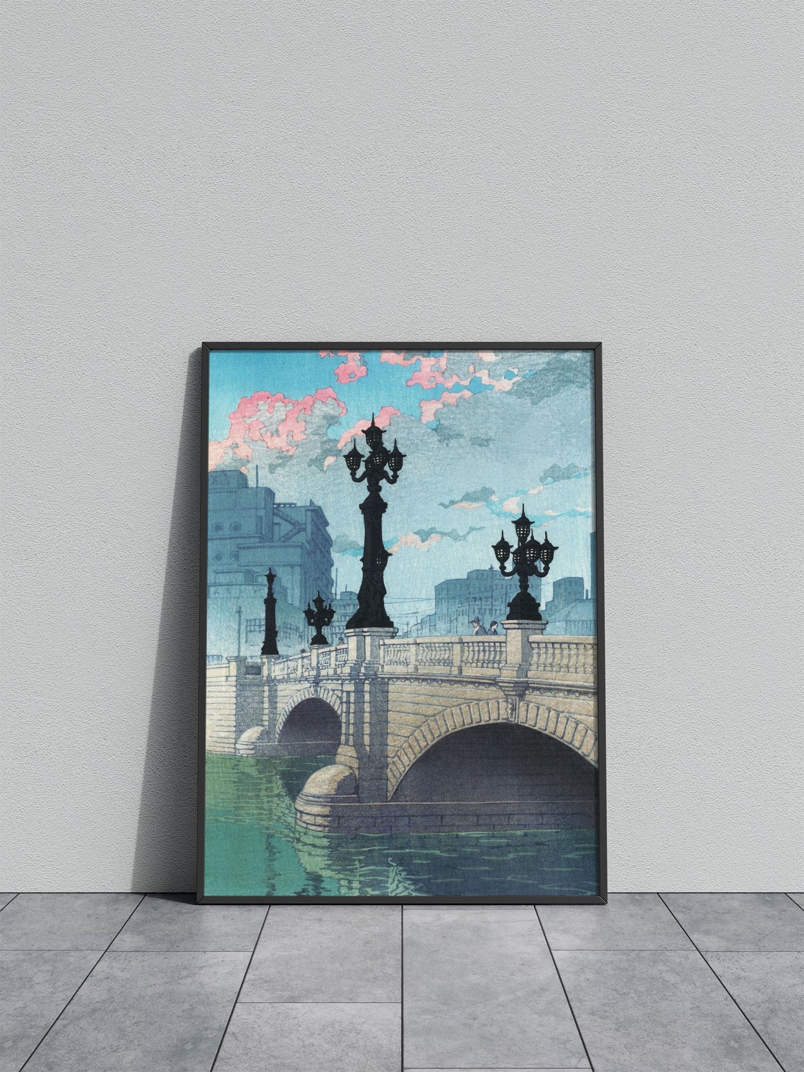 Dawn at Nihonbashi Bridge Asian Style Poster | Wall Art for Home & Office | High-Quality Print - High-Quality Visual Display