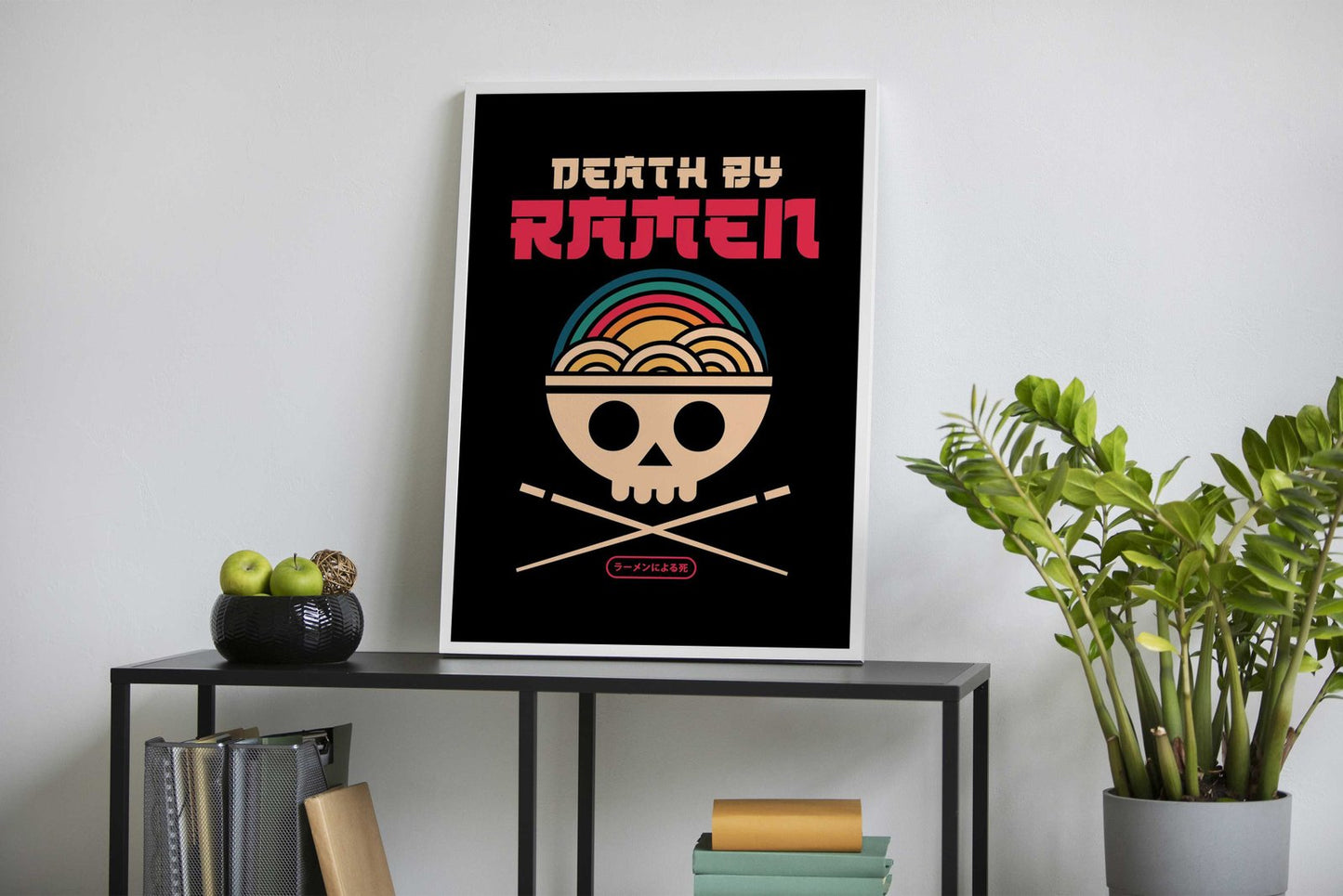 Death By Ramen Asian Style Poster | Wall Art for Home & Office | High-Quality Print - High-Quality Visual Display