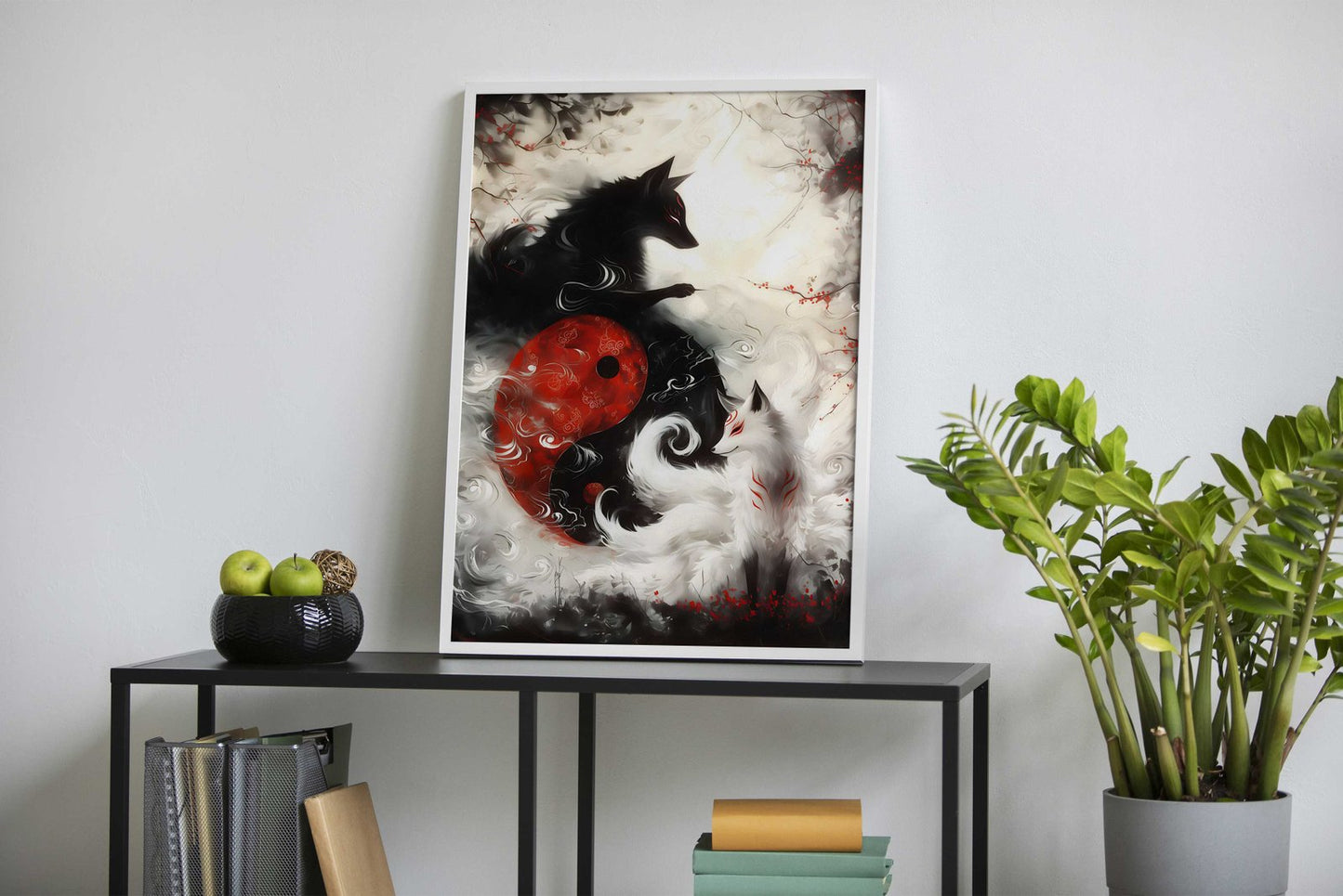 Death and Life Fox Fantasy Asian Style Poster | Wall Art for Home & Office | High-Quality Print