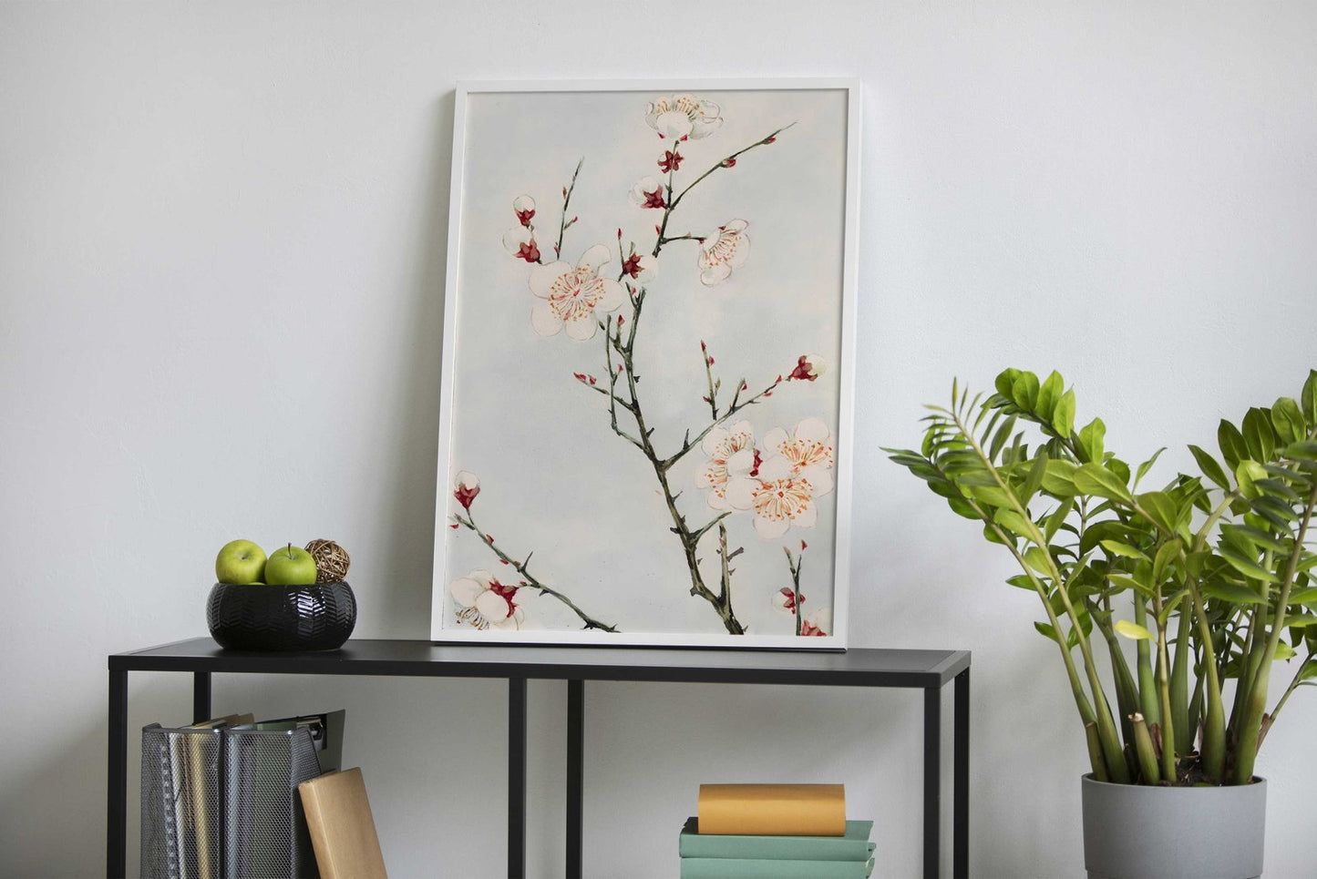 Delicate White Blossoms Asian Style Poster | Wall Art for Home & Office | High-Quality Print - High-Quality Visual Display
