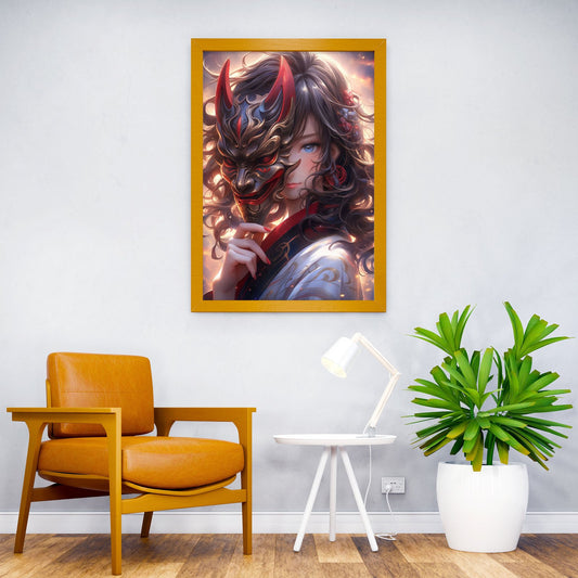 Demon Ninja Girl Asian Style Poster | Wall Art for Home & Office | High-Quality Print - High-Quality Visual Display
