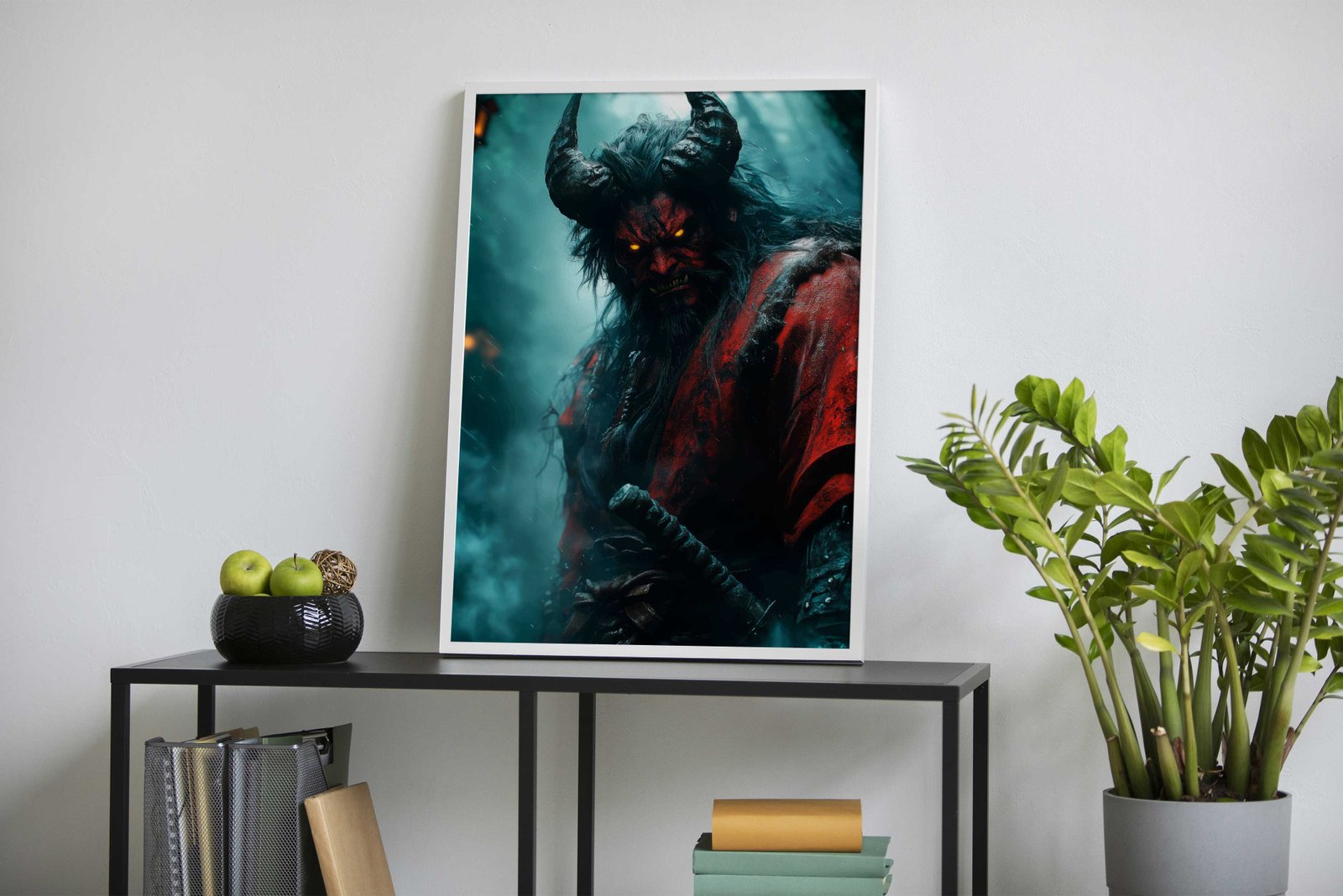 Demon Samurai Asian Style Poster | Wall Art for Home & Office | High-Quality Print - High-Quality Visual Display