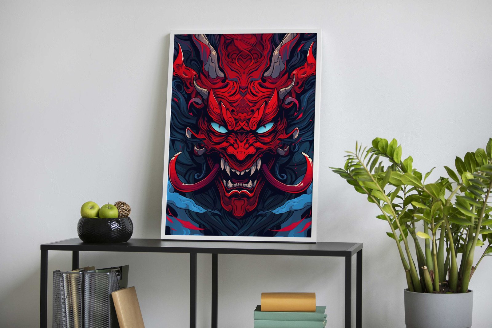 Devil Skull Asian Style Poster | Wall Art for Home & Office | High-Quality Print - High-Quality Visual Display