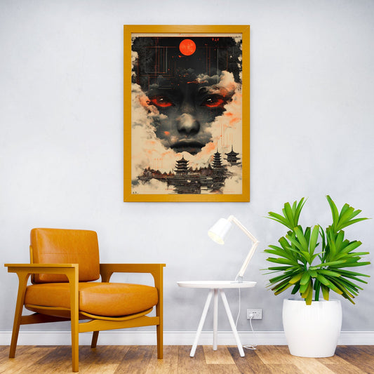 Digital Asian Art Asian Style Poster | Wall Art for Home & Office | High-Quality Print - High-Quality Visual Display