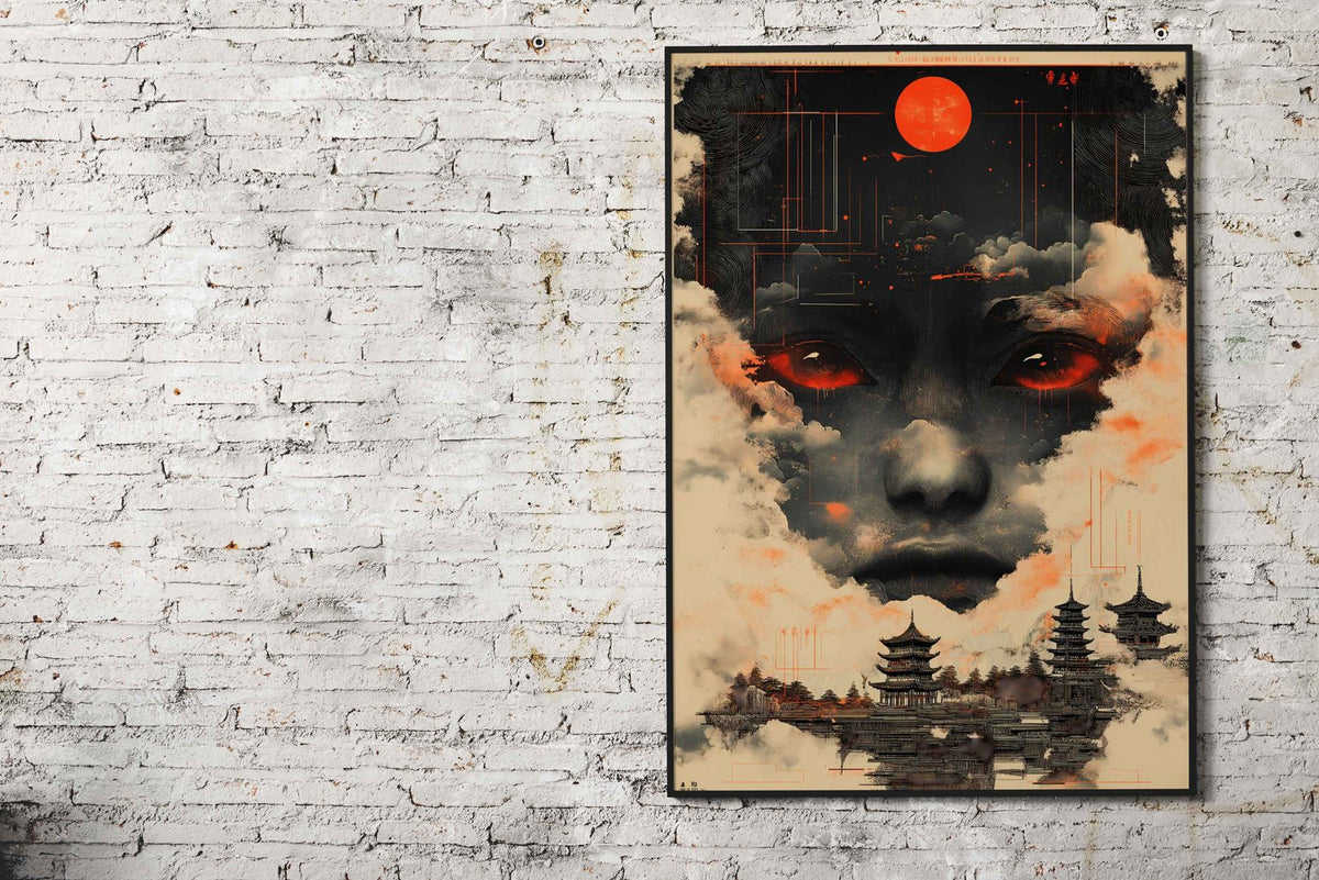 Digital Asian Art Asian Style Poster | Wall Art for Home & Office | High-Quality Print - High-Quality Visual Display