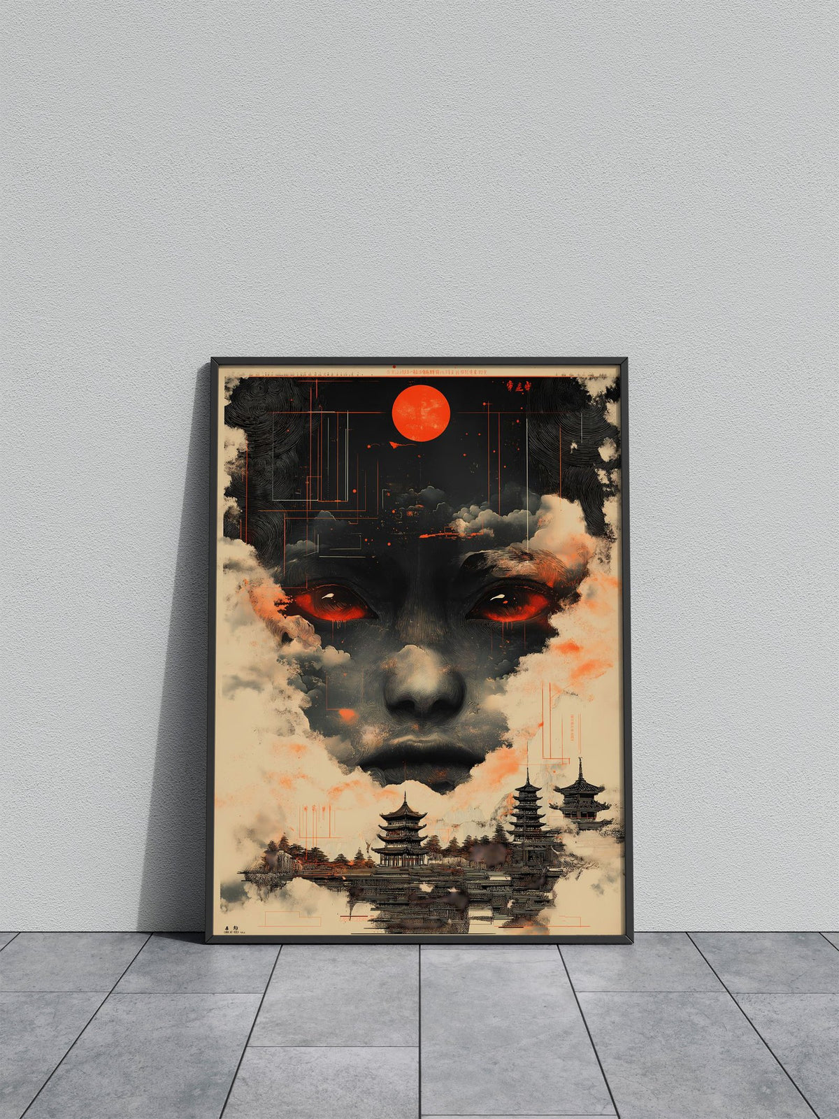 Digital Asian Art Asian Style Poster | Wall Art for Home & Office | High-Quality Print - High-Quality Visual Display