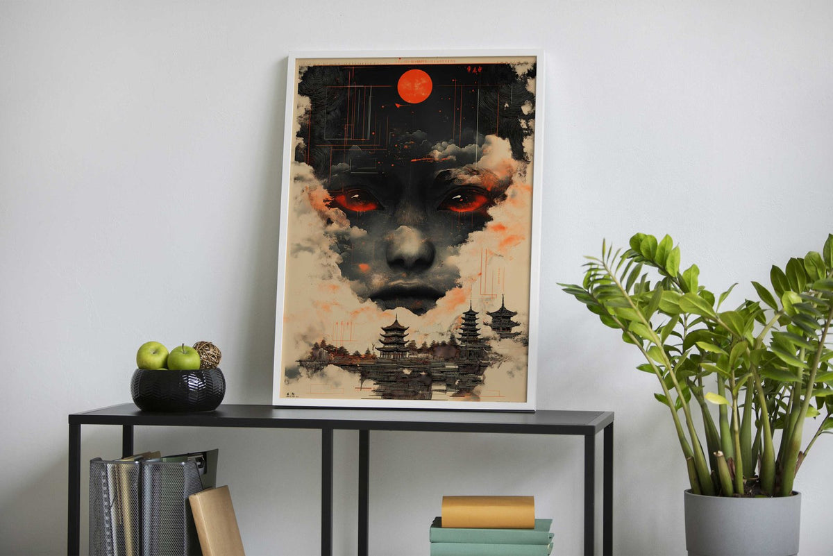 Digital Asian Art Asian Style Poster | Wall Art for Home & Office | High-Quality Print - High-Quality Visual Display