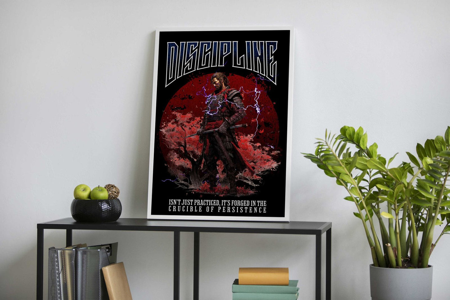 Discipline Samurai Asian Style Poster | Wall Art for Home & Office | High-Quality Print