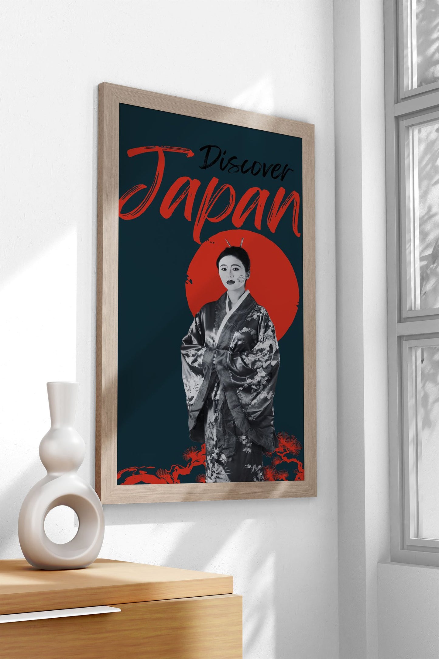 Discover Japan Poster Asian Style Poster | Wall Art for Home & Office | High-Quality Print