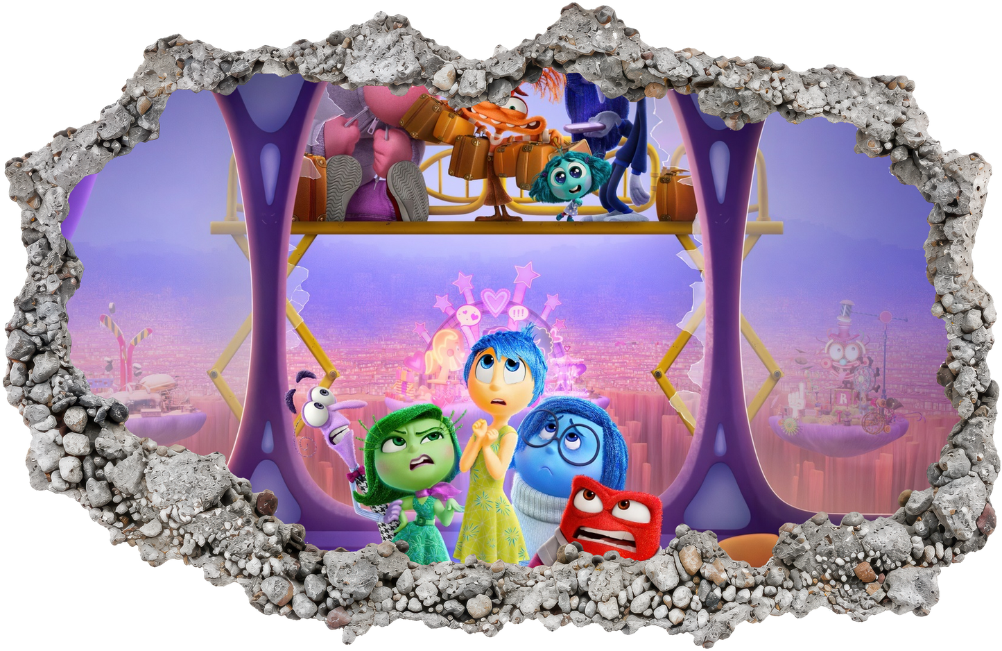 Disney Pixar Inside Out 3D Effect Sticker Kids Room Decor 278