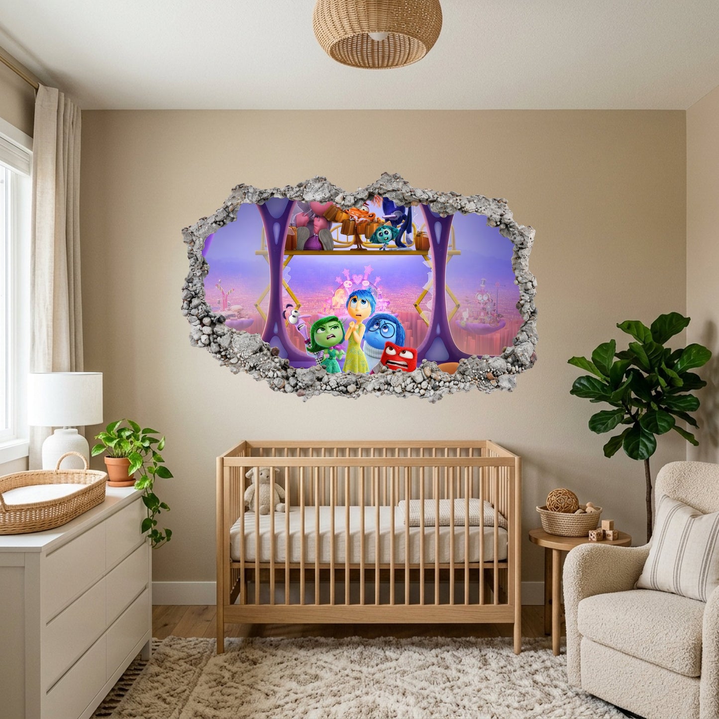 Disney Pixar Inside Out 3D Effect Sticker Kids Room Decor 278
