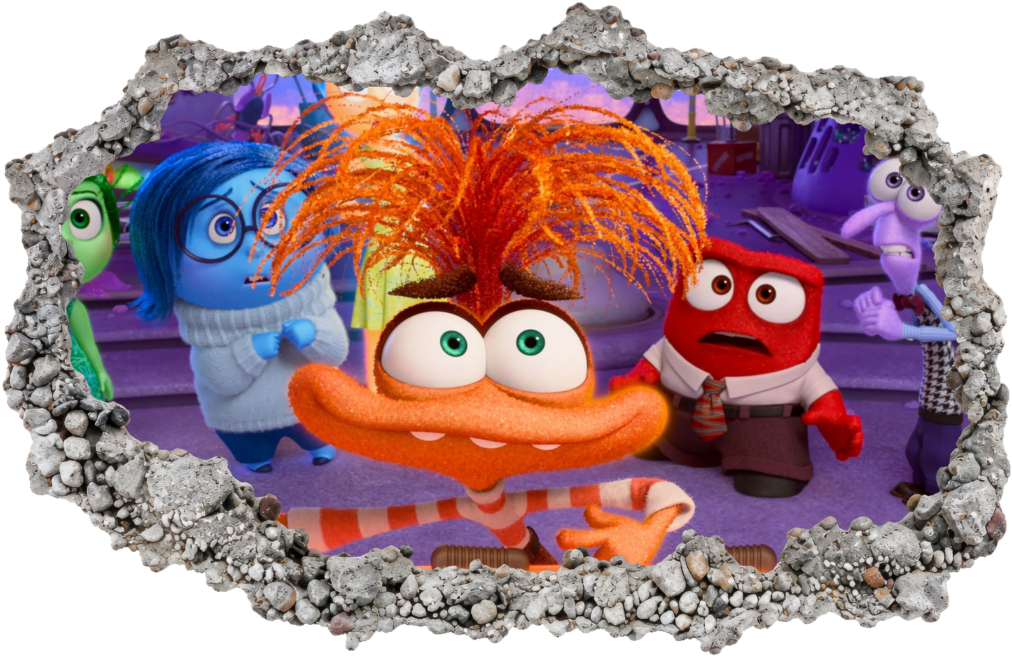 Disney Pixar Inside Out 3D Effect Sticker Nursery Wall Art 303