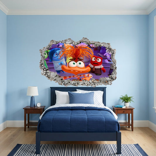 Disney Pixar Inside Out 3D Effect Sticker Nursery Wall Art 303