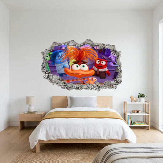 Disney Pixar Inside Out 3D Effect Sticker Nursery Wall Art 303