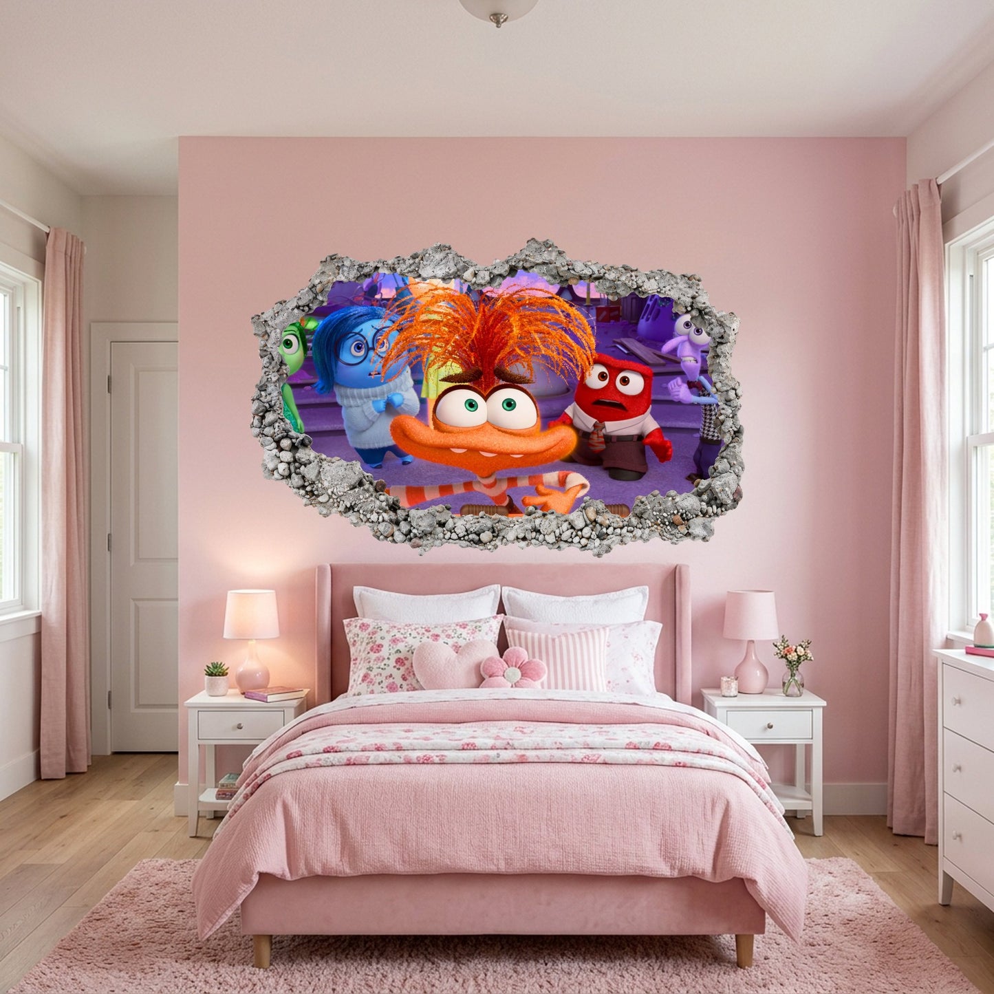 Disney Pixar Inside Out 3D Effect Sticker Nursery Wall Art 303