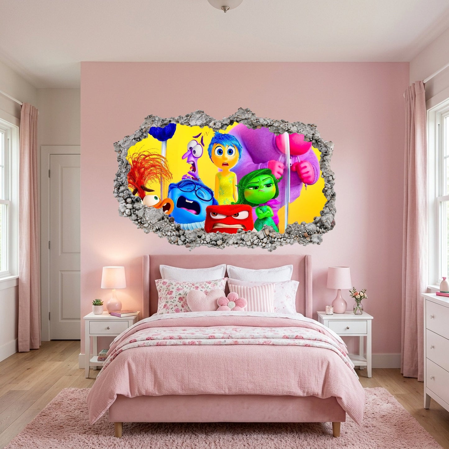 Disney Pixar Inside Out Playroom Art Decal Smashed Brick Decal 319