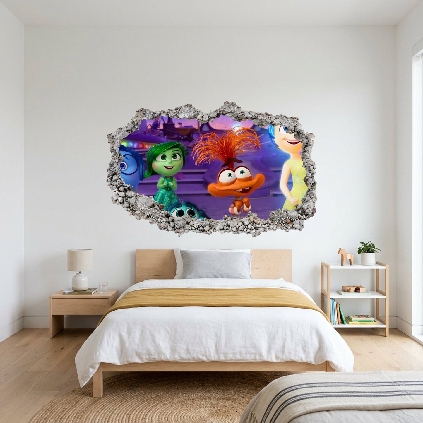 Disney Pixar Inside Out Smashed Brick Decal 3D Smashed Wall Decal 327