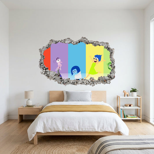 Disney Pixar Inside Out Smashed Brick Decal Nursery Wall Art 295