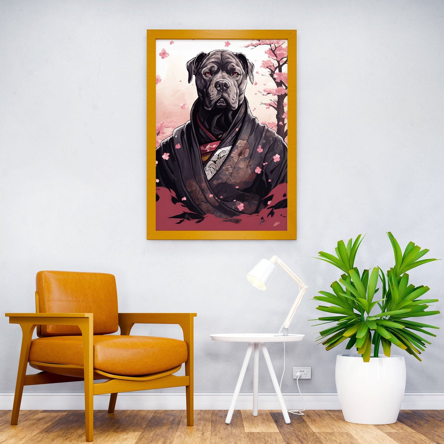 Dog Lover Wall Art Decor Asian Style Poster | Wall Art for Home & Office | High-Quality Print