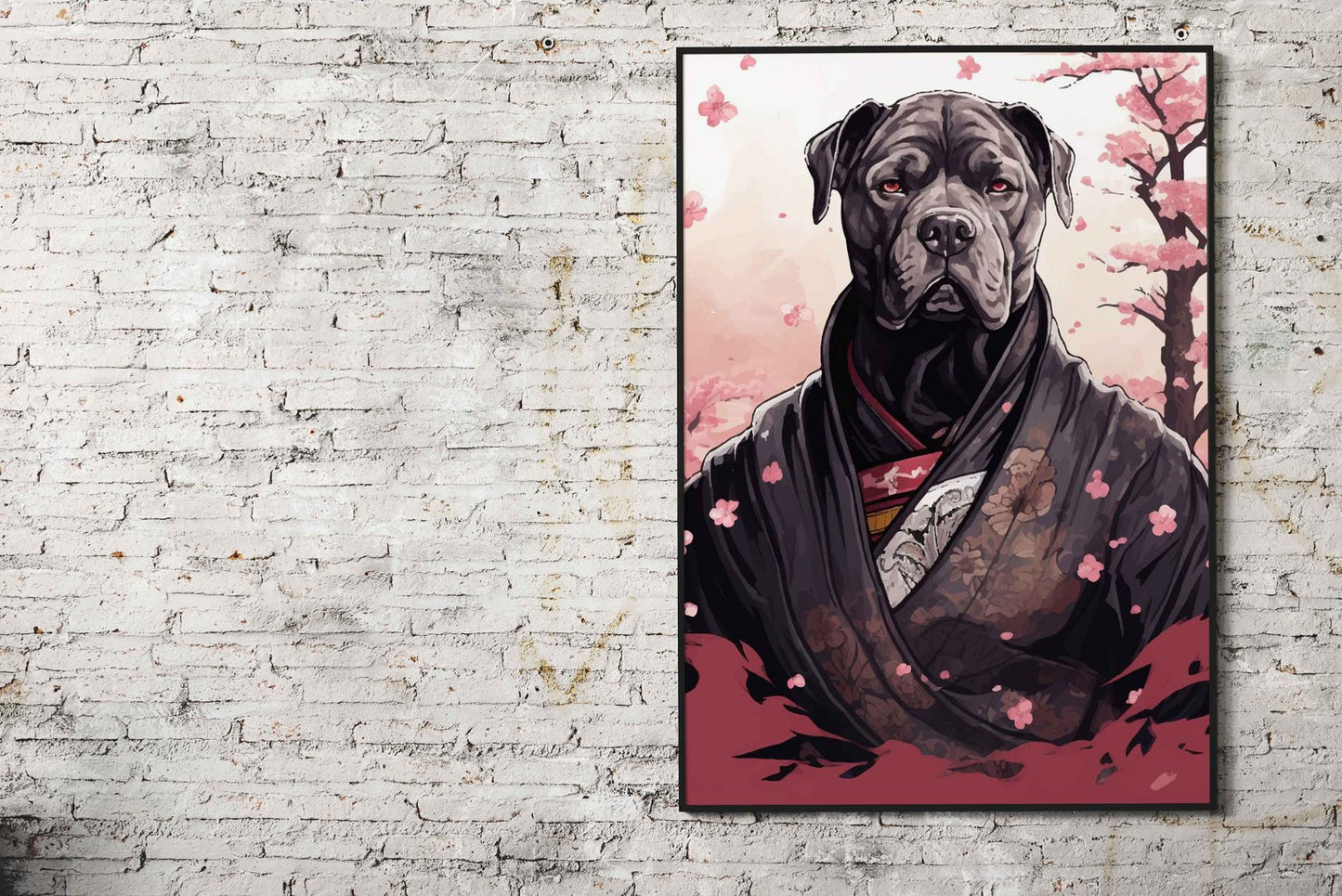 Dog Lover Wall Art Decor Asian Style Poster | Wall Art for Home & Office | High-Quality Print