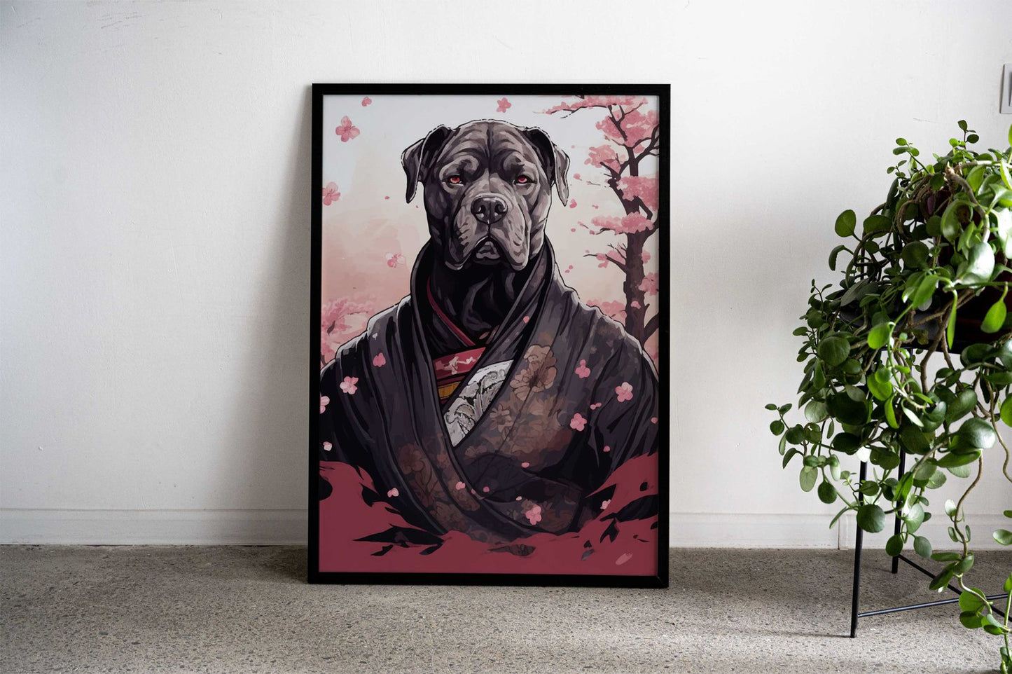 Dog Lover Wall Art Decor Asian Style Poster | Wall Art for Home & Office | High-Quality Print