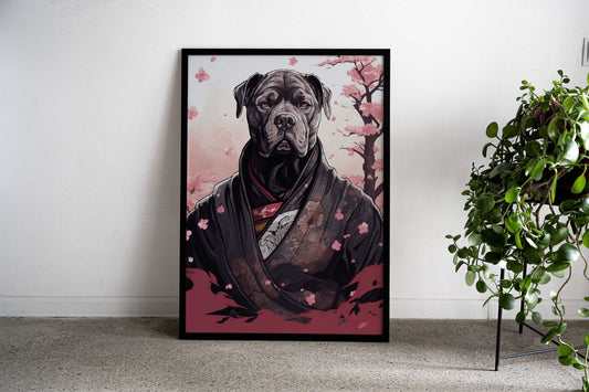 Dog Lover Wall Art Decor Asian Style Poster | Wall Art for Home & Office | High-Quality Print - High-Quality Visual Display