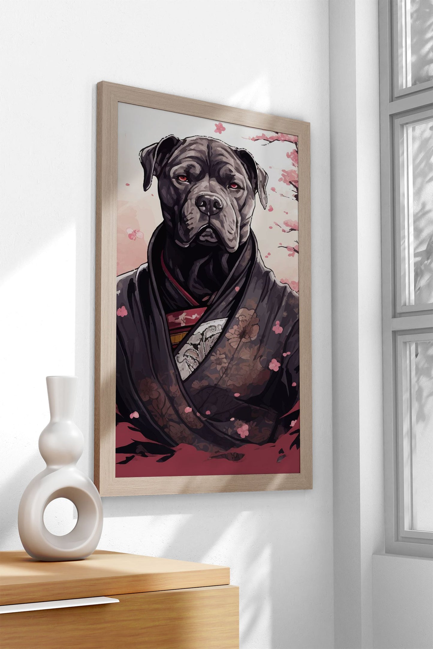 Dog Lover Wall Art Decor Asian Style Poster | Wall Art for Home & Office | High-Quality Print