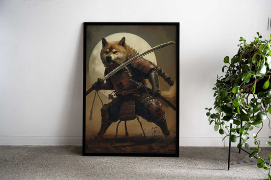 Dog Warrior Asian Style Poster | Wall Art for Home & Office | High-Quality Print - High-Quality Visual Display