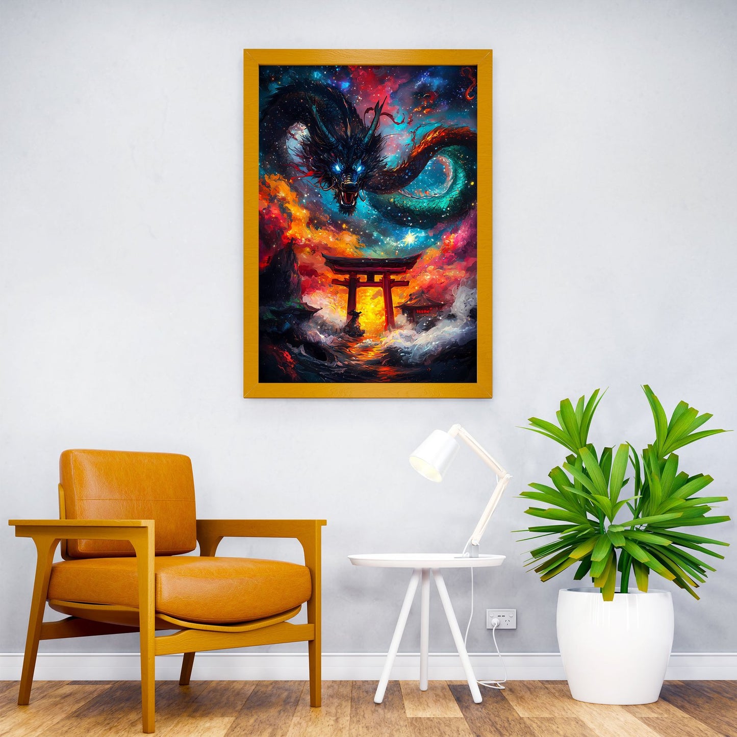 Dragon Galaxy Gate Asian Style Poster | Wall Art for Home & Office | High-Quality Print - High-Quality Visual Display
