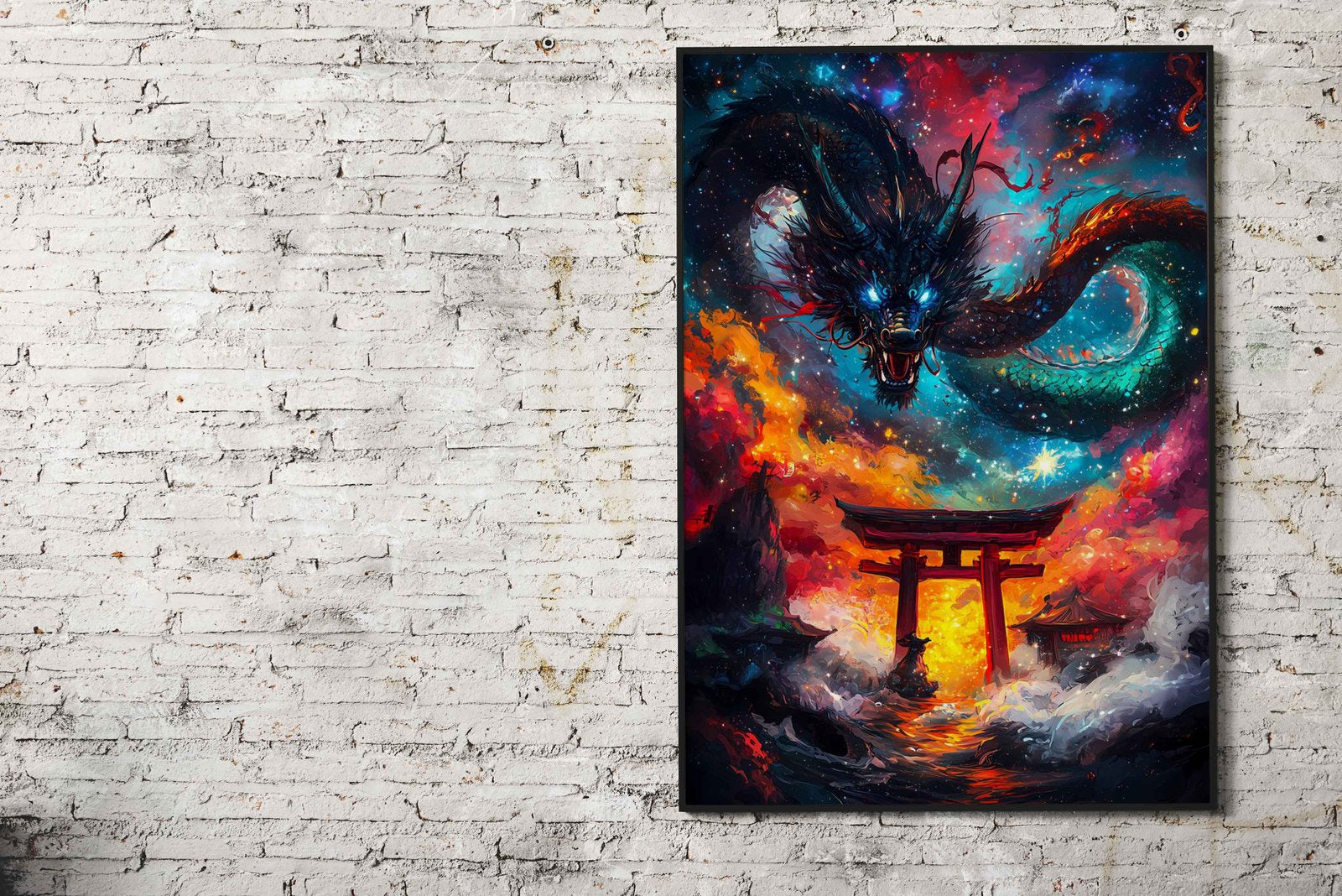 Dragon Galaxy Gate Asian Style Poster | Wall Art for Home & Office | High-Quality Print - High-Quality Visual Display