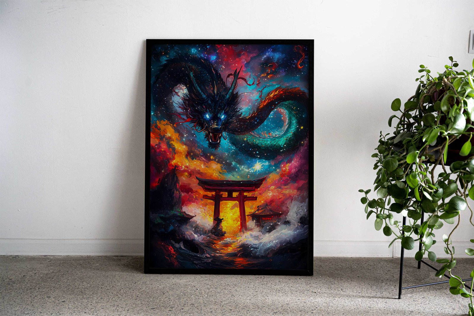 Dragon Galaxy Gate Asian Style Poster | Wall Art for Home & Office | High-Quality Print - High-Quality Visual Display