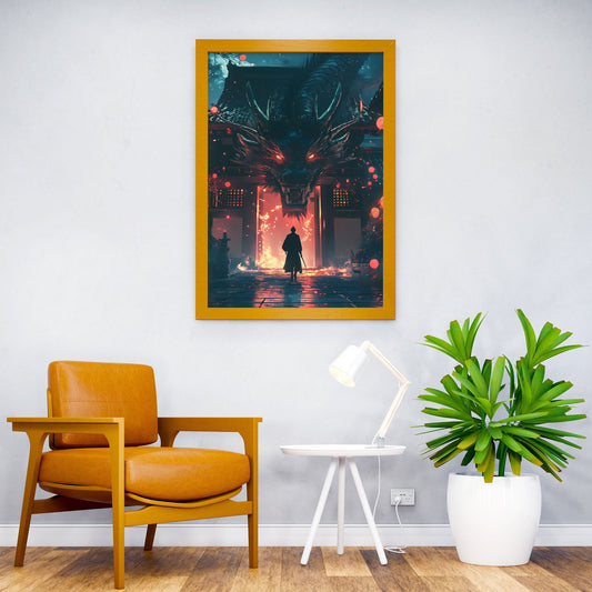 Dragon Gate Asian Style Poster | Wall Art for Home & Office | High-Quality Print - High-Quality Visual Display