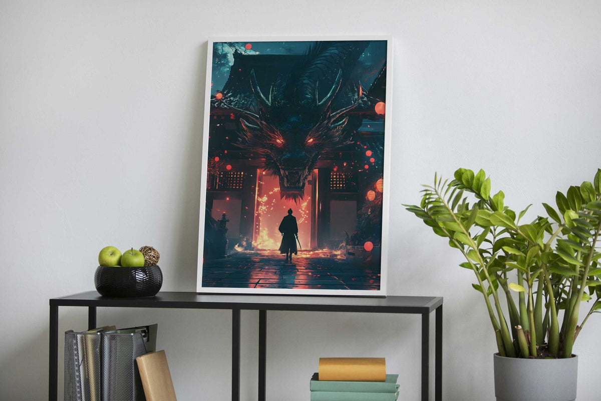 Dragon Gate Asian Style Poster | Wall Art for Home & Office | High-Quality Print - High-Quality Visual Display