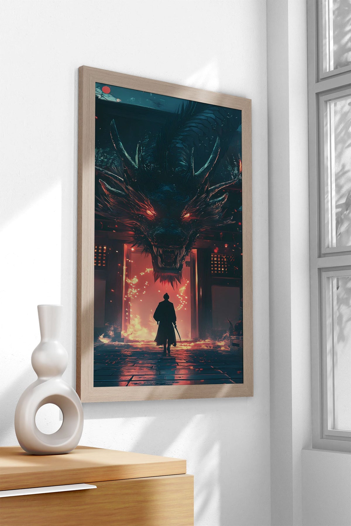 Dragon Gate Asian Style Poster | Wall Art for Home & Office | High-Quality Print - High-Quality Visual Display