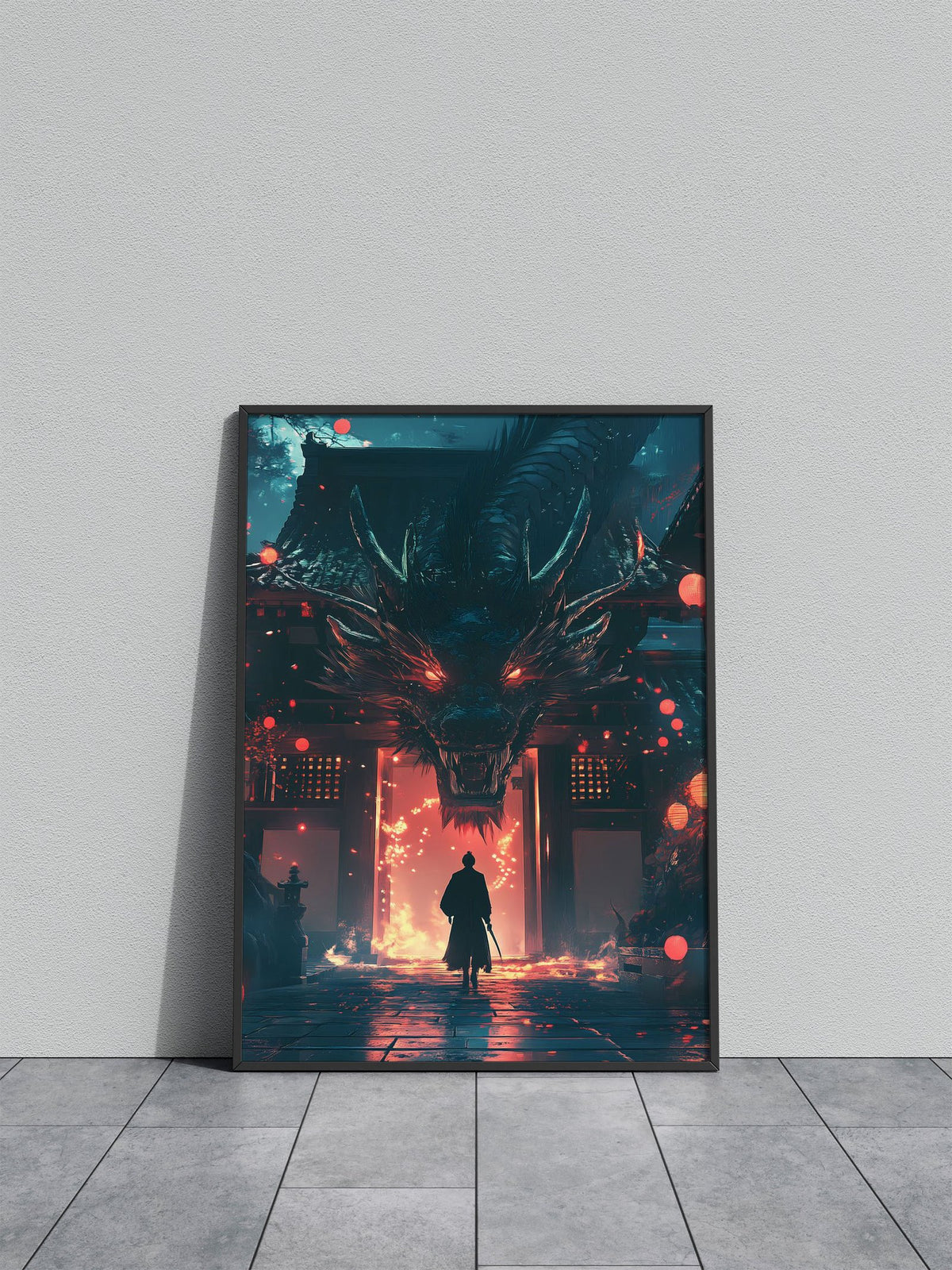 Dragon Gate Asian Style Poster | Wall Art for Home & Office | High-Quality Print - High-Quality Visual Display