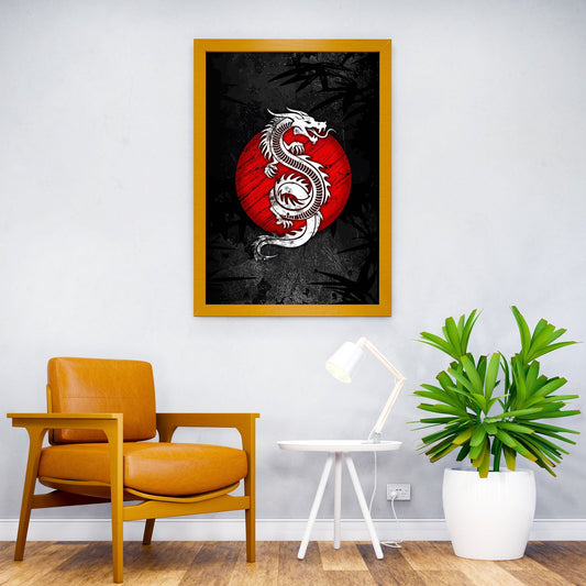 Dragon Japan Culture Asian Style Poster | Wall Art for Home & Office | High-Quality Print - High-Quality Visual Display