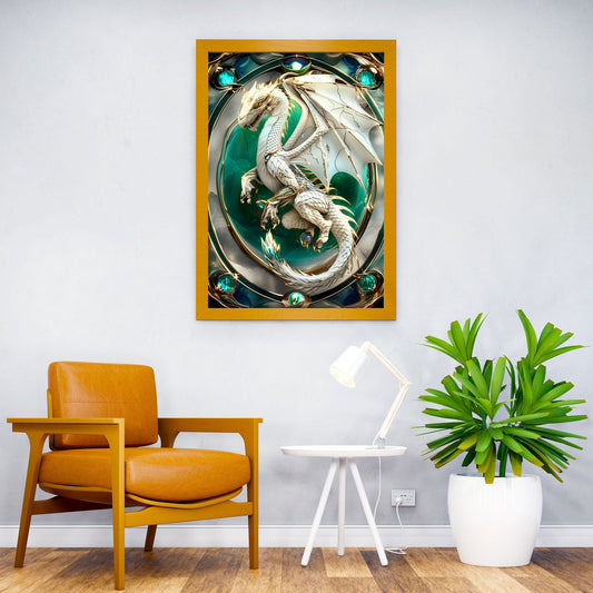 Dragon Kintsugi Art Asian Style Poster | Wall Art for Home & Office | High-Quality Print - High-Quality Visual Display