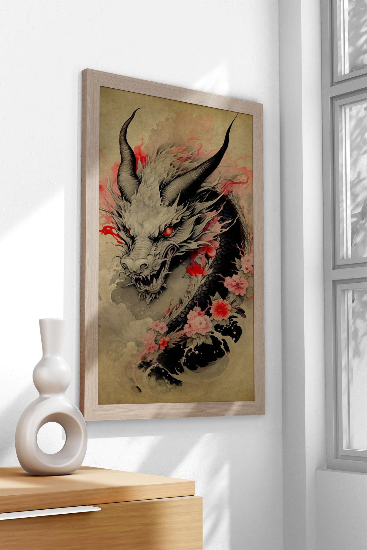 Dragon Scroll No10 Asian Style Poster | Wall Art for Home & Office | High-Quality Print - High-Quality Visual Display