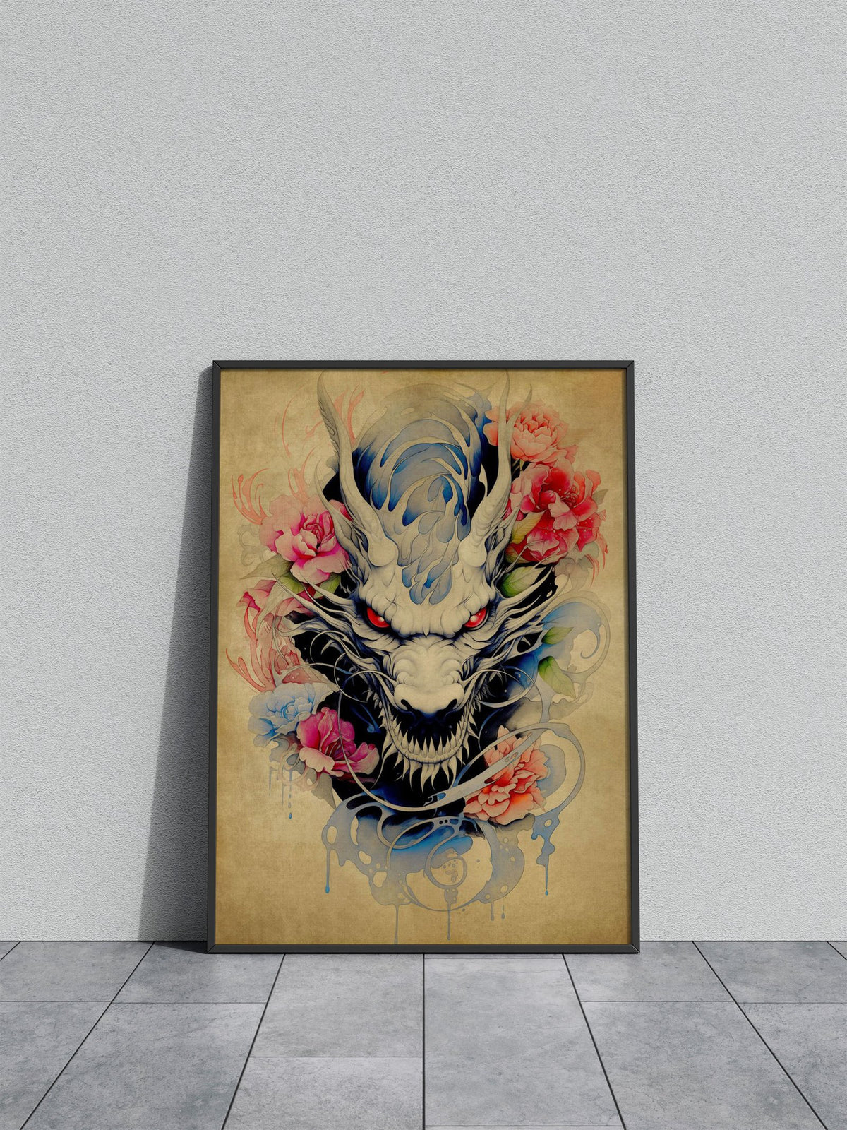 Dragon Scroll No9 Asian Style Poster | Wall Art for Home & Office | High-Quality Print - High-Quality Visual Display