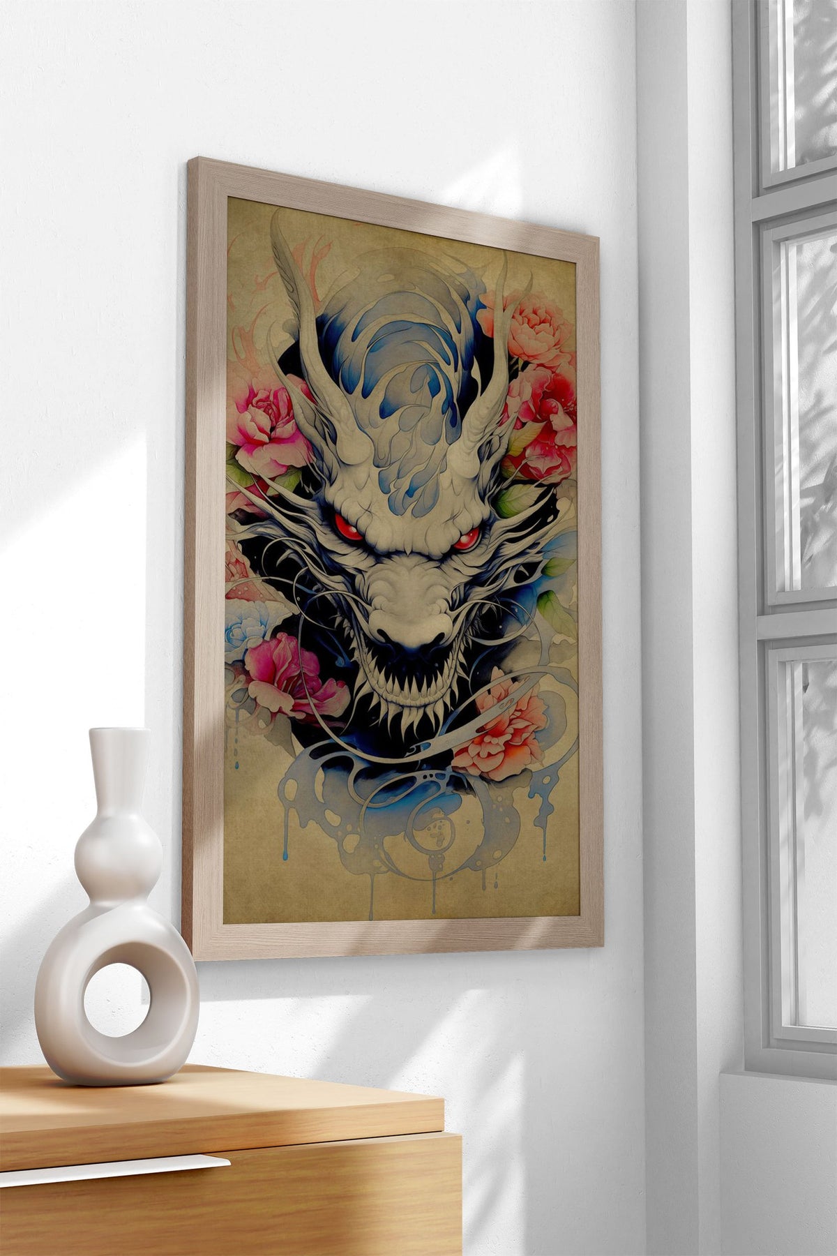 Dragon Scroll No9 Asian Style Poster | Wall Art for Home & Office | High-Quality Print - High-Quality Visual Display