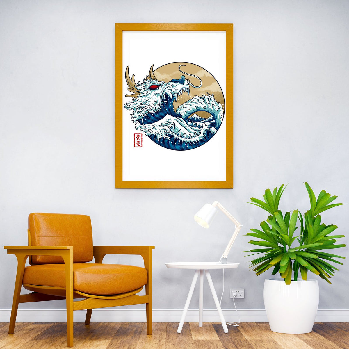Dragon Wave Off Kanagawa Asian Style Poster | Wall Art for Home & Office | High-Quality Print - High-Quality Visual Display