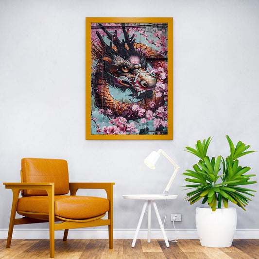 Dragon wall Asian Style Poster | Wall Art for Home & Office | High-Quality Print - High-Quality Visual Display
