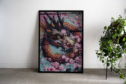 Dragon wall Asian Style Poster | Wall Art for Home & Office | High-Quality Print - High-Quality Visual Display