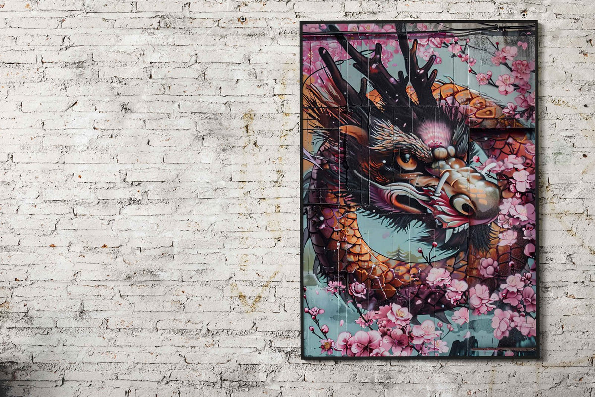 Dragon wall Asian Style Poster | Wall Art for Home & Office | High-Quality Print - High-Quality Visual Display
